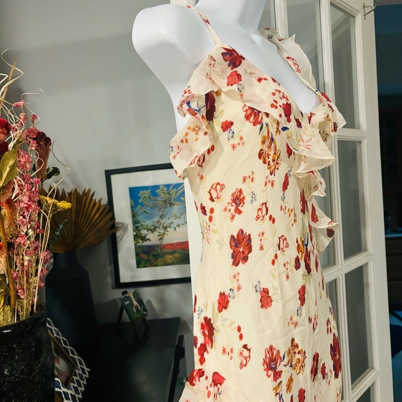 Anthropologie Let Me Be Sleeveless Ruffle Maxi Dress 6P NWT - Picture 8 of 12